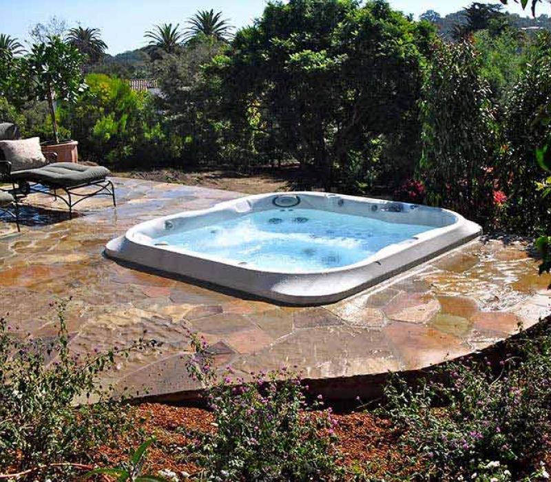 Backyard Jacuzzi Installation Victoria Langford