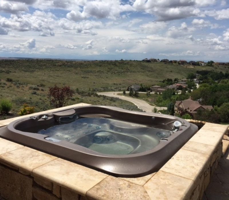 Jacuzzi Hot Tub Mountains Victoria Langford