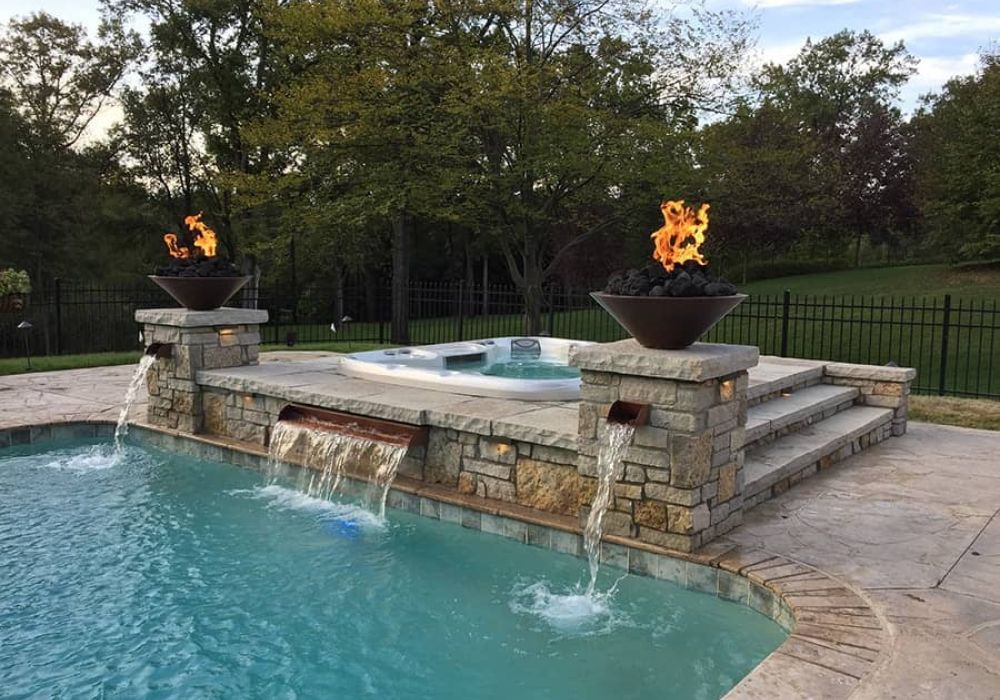 Sundance Hot Tub Pool Fire Installation Victoria Langford