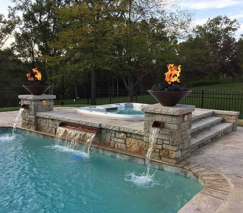 Sundance Hot Tub Pool Fire Installation Victoria Langford