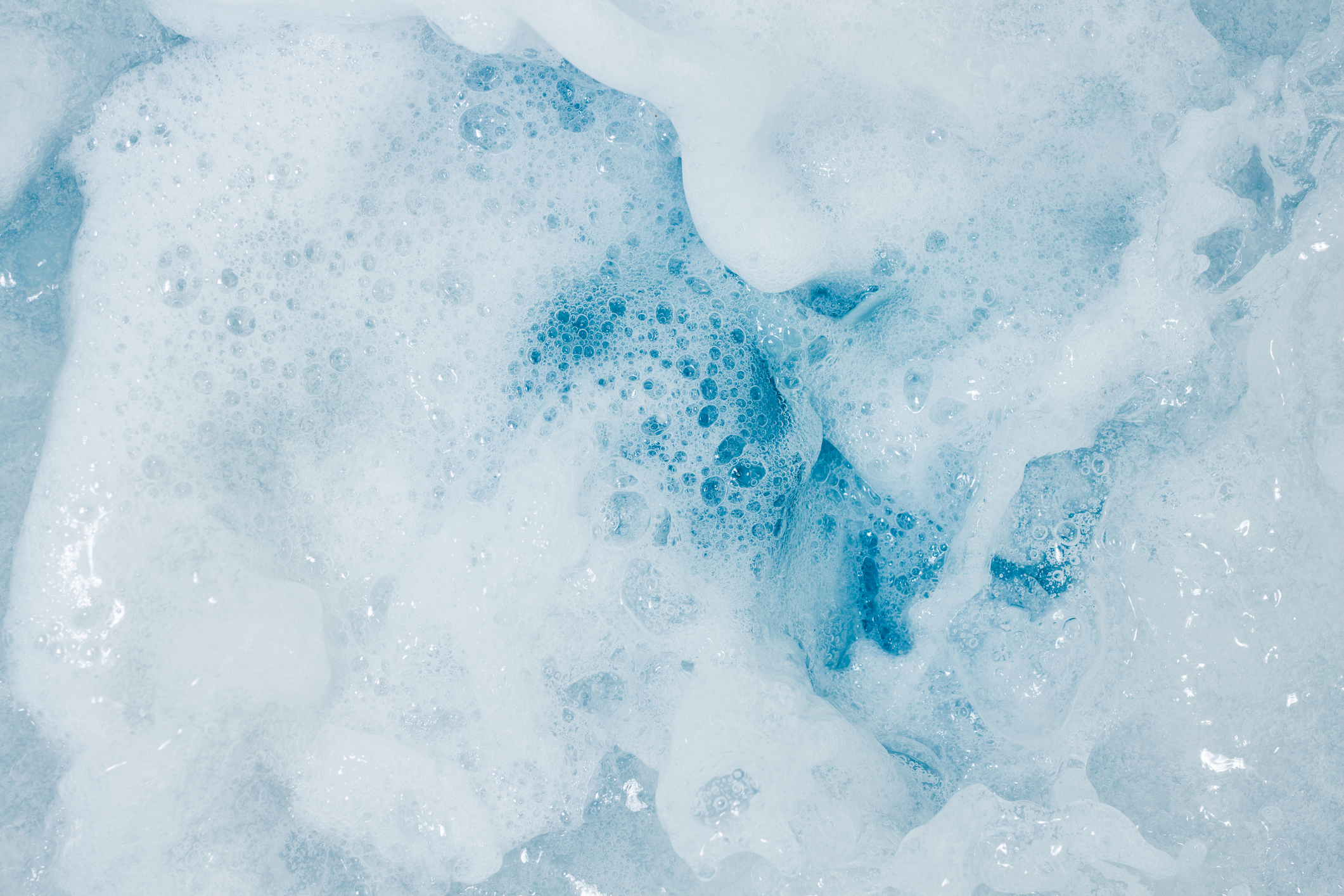 Foamy hot tub water.